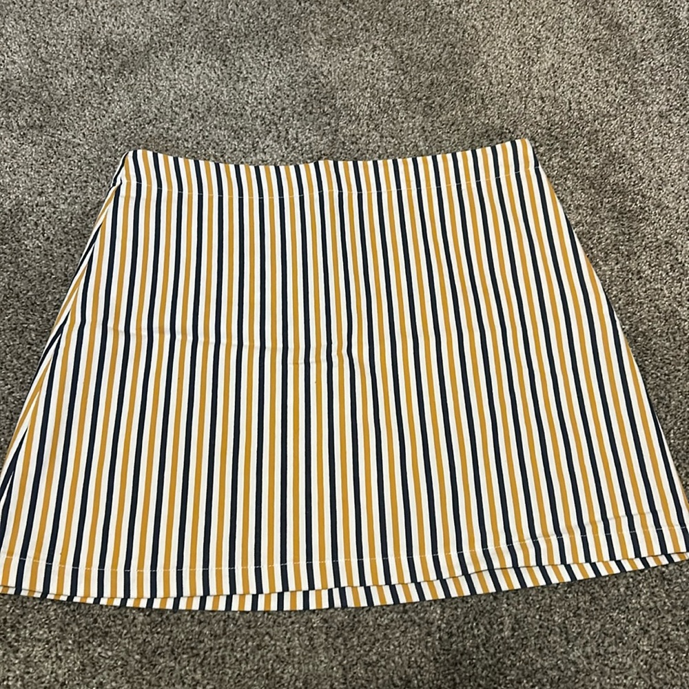 striped skirt